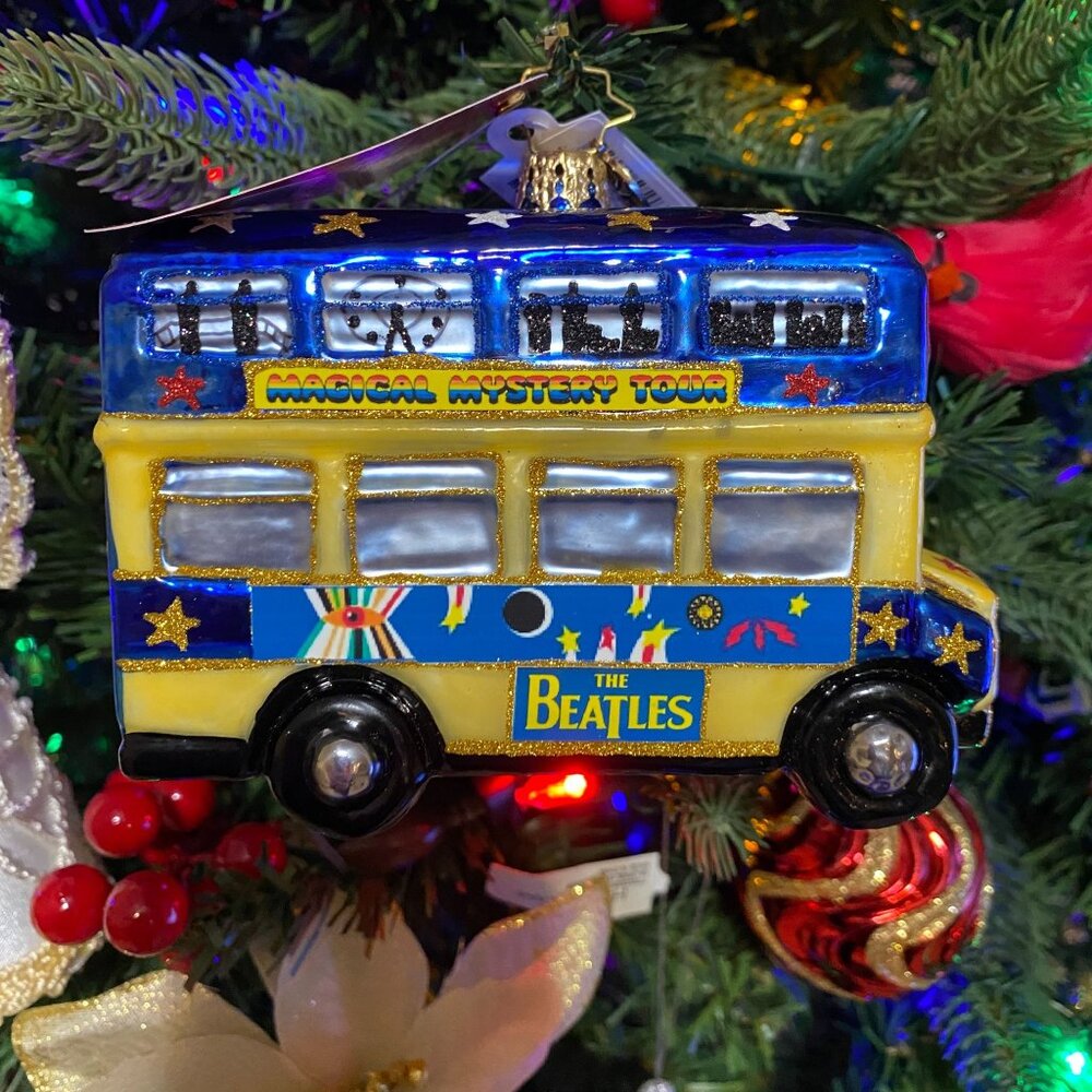Christopher Radko‎ The Beatles Psychedelic Magical Mytery Bus tree ORNAMENT NEW